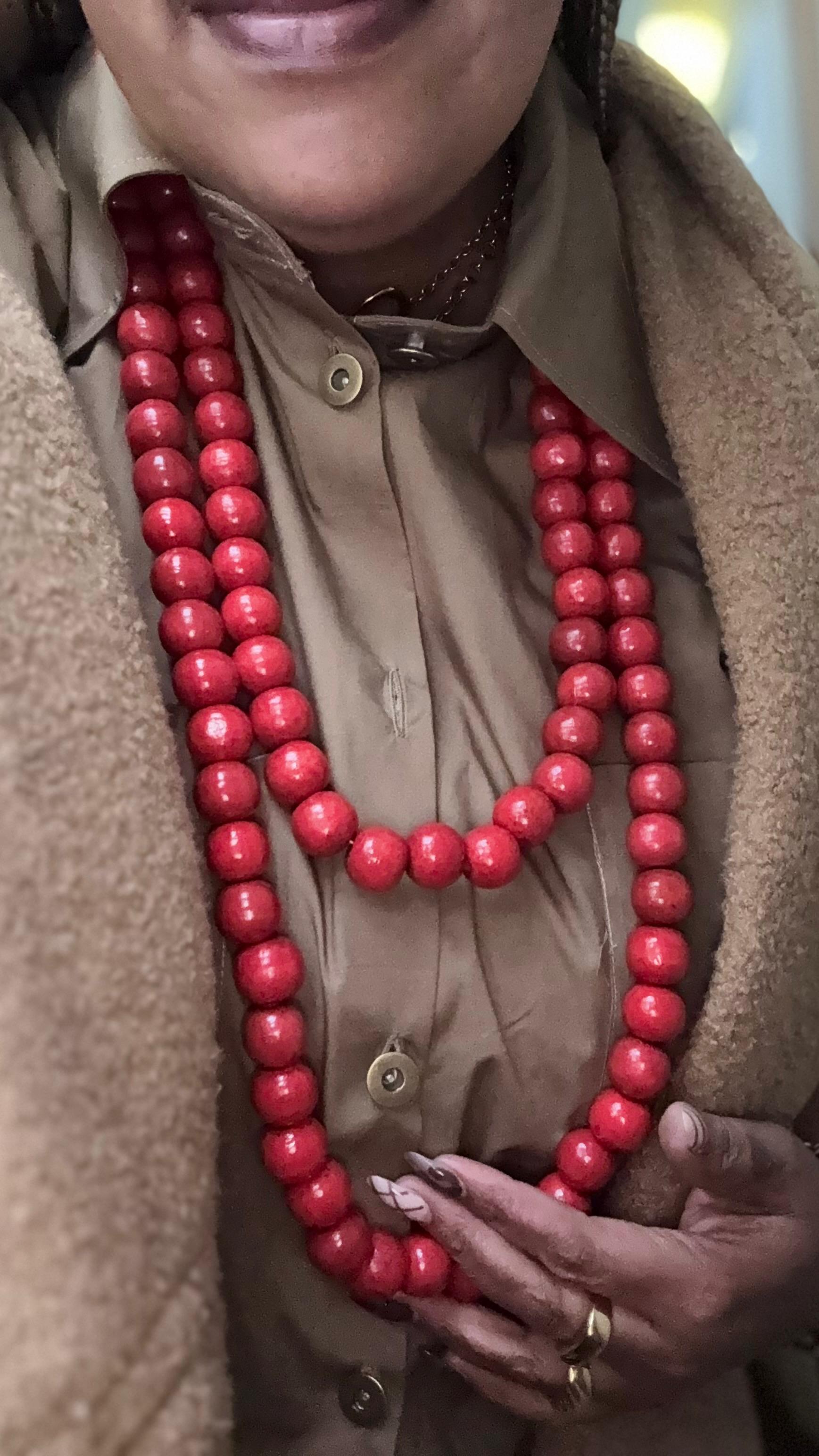 Handcrafted Natural Wood Necklace